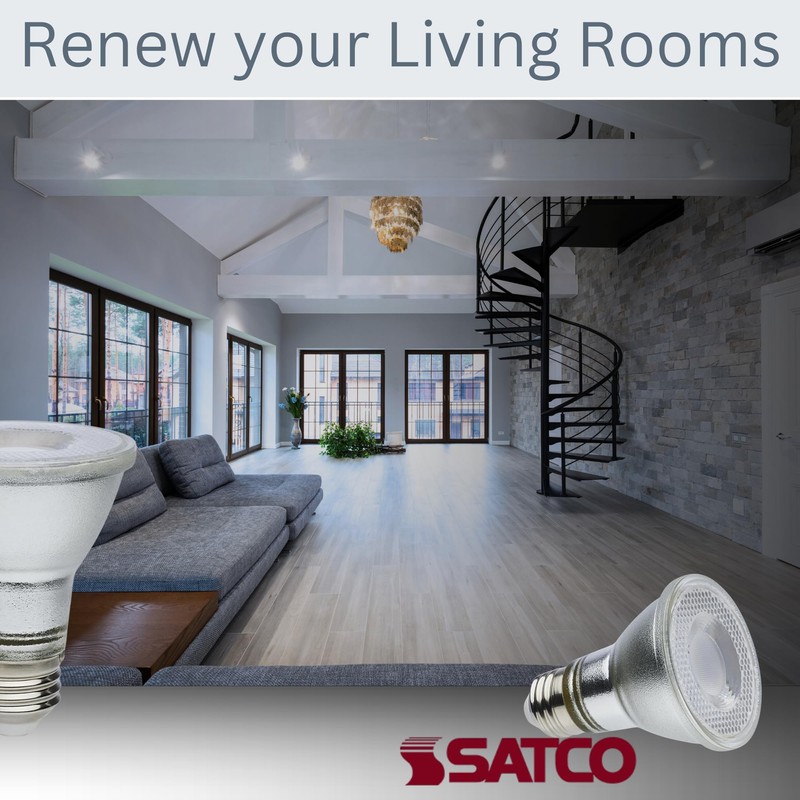 Satco S11496 7 Watt Econo LED PAR20; 5000K; 35 Degree