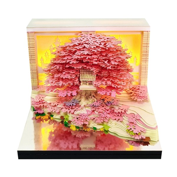 Cowenhey 3D Time Piece Calendar, 2026 Desk Calendar With LED