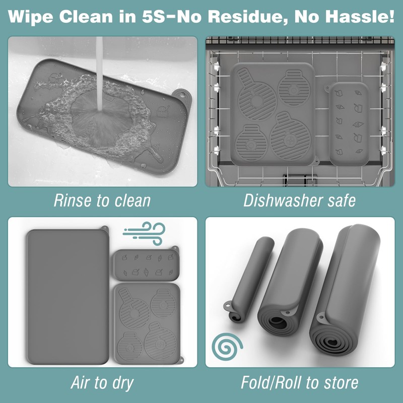 3 Pack Silicone Pad Set for Ninja Swirl by CREAMi,Protects