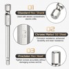 sourcing map H4.0 Hex Head Screwdriver Bit 4.0mm Metric Flat