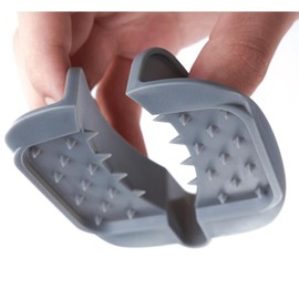 ZKIRON Safety Hand Guard for Mandoline Slicers – Ergonomic, Non-Slip Grip, Durable for Smooth and Safe Slicing of Fruits & Vegetables (Gray)