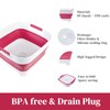 GIMWA Collapsible Dish Basin, Wash Basin for Baby Bottles, Foldable