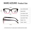 MARE AZZURO Women's Reading Glasses Stylish Readers 0 100 125