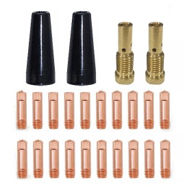 USWELD 24PK Flux Core Gasless Nozzle Diffuser Tip kit For Lincoln Weld Pak HD Handy Mig - .030 Kit