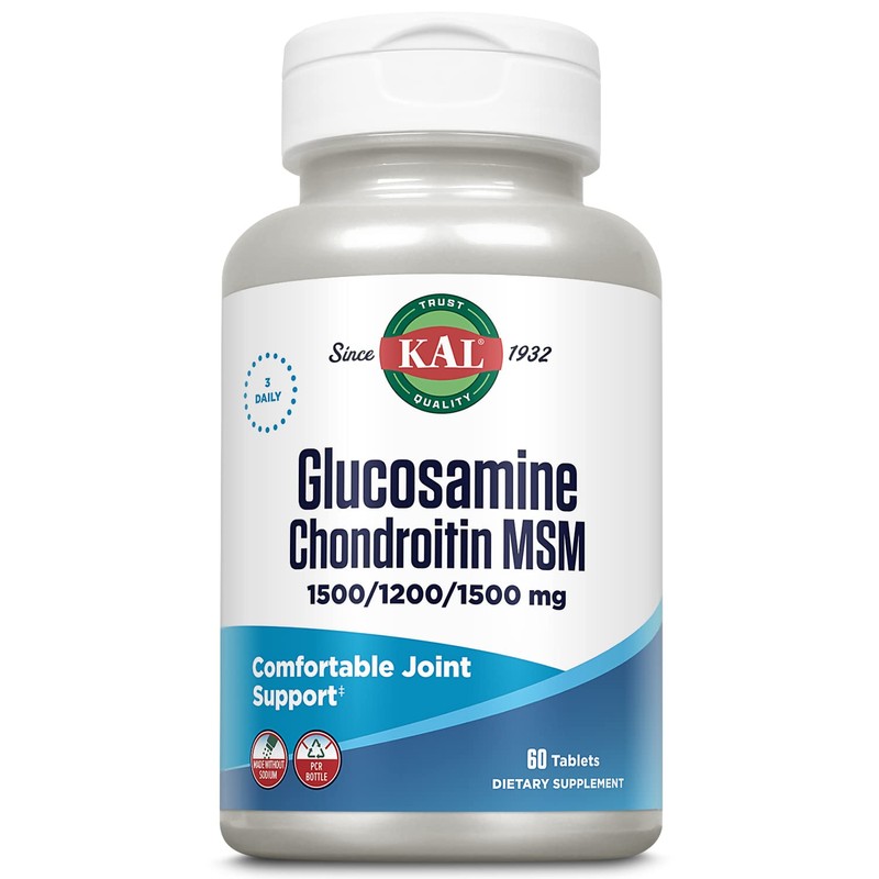 KAL Glucosamine Chondroitin Msm Tablets, 60 Count