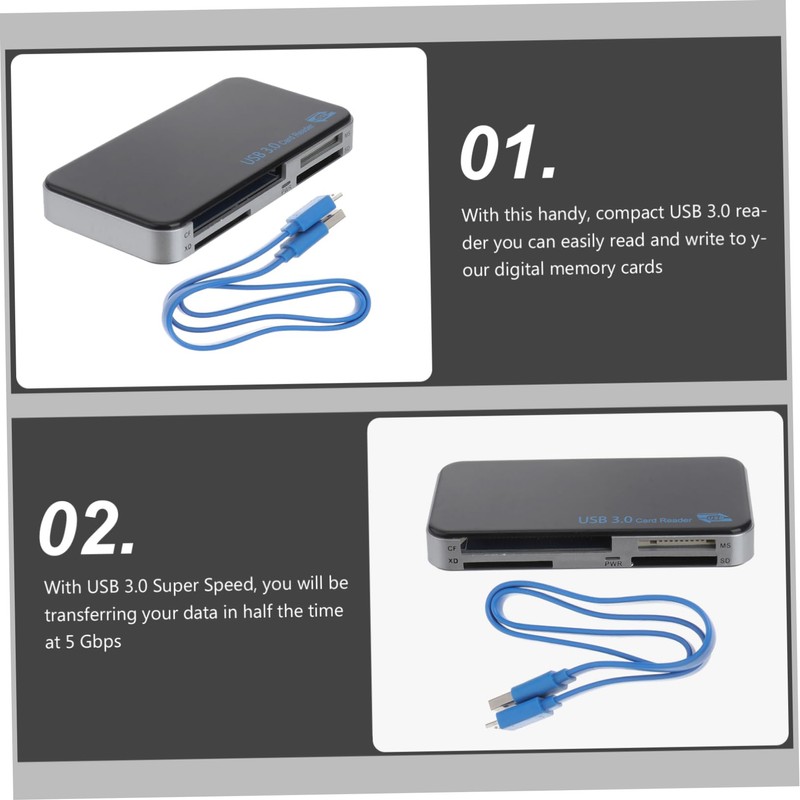 Gatuida USB Multi-Card Reader Adapter High- Memory Reader for Cards