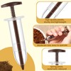 Flutesan 6 Pcs Mini Sowing Seed Dispenser Sower with 2