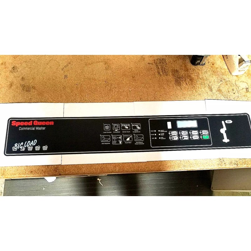 SPEED QUEEN SC 50LB WASHER CONTROL PANEL OVERLAY DECAL SINGLE