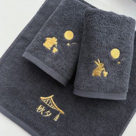 Songwol Towel Chuseok Holiday Gold Rabbit Hotel Towel 130g 1 sheet (case) Commemorative Towel Gift Evenly (random) 50ea