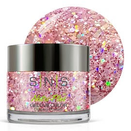 SNS Nail Dip Powder, Gelous Color Dipping Powder - Lavender Waxbill (Purple/Lavender, Glitter) - Long-Lasting Dip Nail Color Lasts up to 14 days - Low-Odor & No UV Lamp Required - 1 Oz