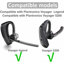 A-Pcas P3GL Eartips Eartips Earpieces for Plantroncis Voyager 5200 Compatible with Voyager Legend, Compatible with Voyager Pro, Earphone Kit, Earpads, Gray, Set of 3, Large
