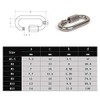 M6 D Shape Quick Links 304 Stainless Steel Quick Chain
