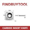 Findbuytool Carbide Inserts Cutters (15x15x2.5mm-30°-R150-4R0.5) Insert for Woodworking Helical Cutter