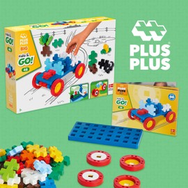 Plus Plus Building Blocks Big - Make & Go 46 | Construction Toy from 3 Years | Children's Games from 3 Years or More | Toy from 3 Years Boy or More | Plus Plus Big