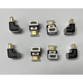 Monster Cable 8-Pack of Monster Ultra-High Performance HDMI Right-Angle Adapter