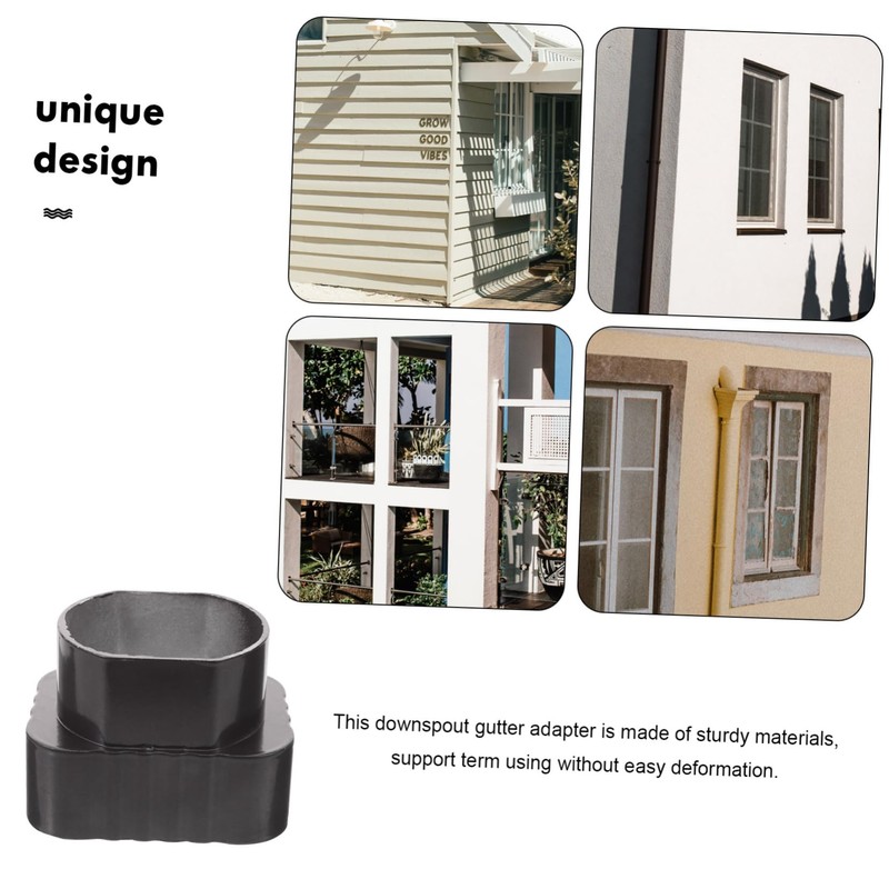 DOITOOL Sturdy Rain Gutter Downspout Adapter Easy Install Gutter Drainage