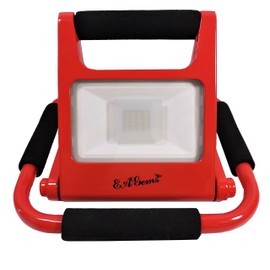 Portable LED Work Light for Home, Office, Car - Rechargeable, Bright, 360° Adjustable, Foldable, Red