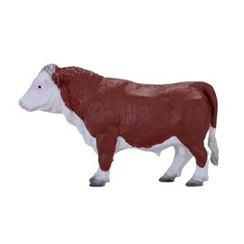 MOJO – Hereford Bull | Hand-Painted Toy Figure | Farm Animals Collection | True to Life & Highly Detailed | Designed in UK