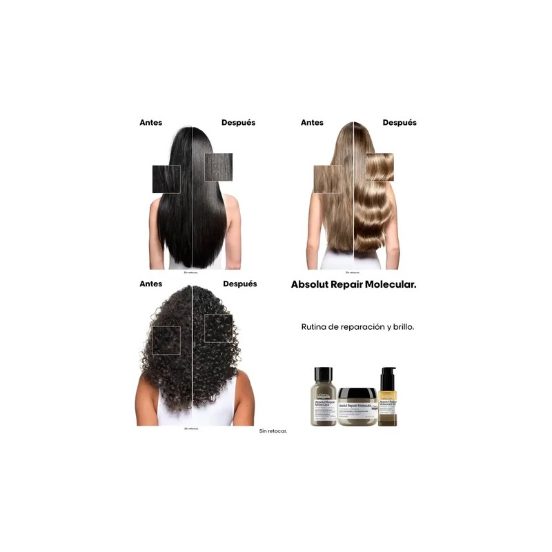 Kit Loreal Absolut Repair Mol Pre Trat Leave Serum Oil
