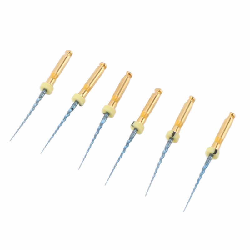 6pcs F1 Endodontic Canal Files Stretchy Metal Portable Rustproof Endodontic