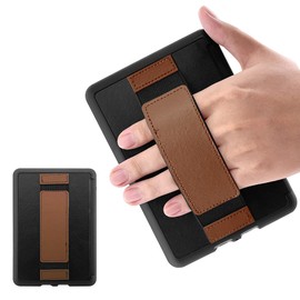 Youngme Case for Kindle Paperwhite (Fits All-New 10th Generation 2018) - Heavy Duty Shockproof Case with Hand Strap (Brown)