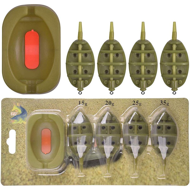 ANCLLO Inline Method Feeder Set Carp Fishing Tackle 4 Inline