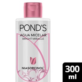 POND'S Agua Micelar Bright Miracle con Niasorcinol para todo tipo de piel, 300 ml