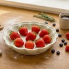 ZEBERBO 10.2 Inch Ceramic Pie Pan, Fluted Deep Pie Dish,