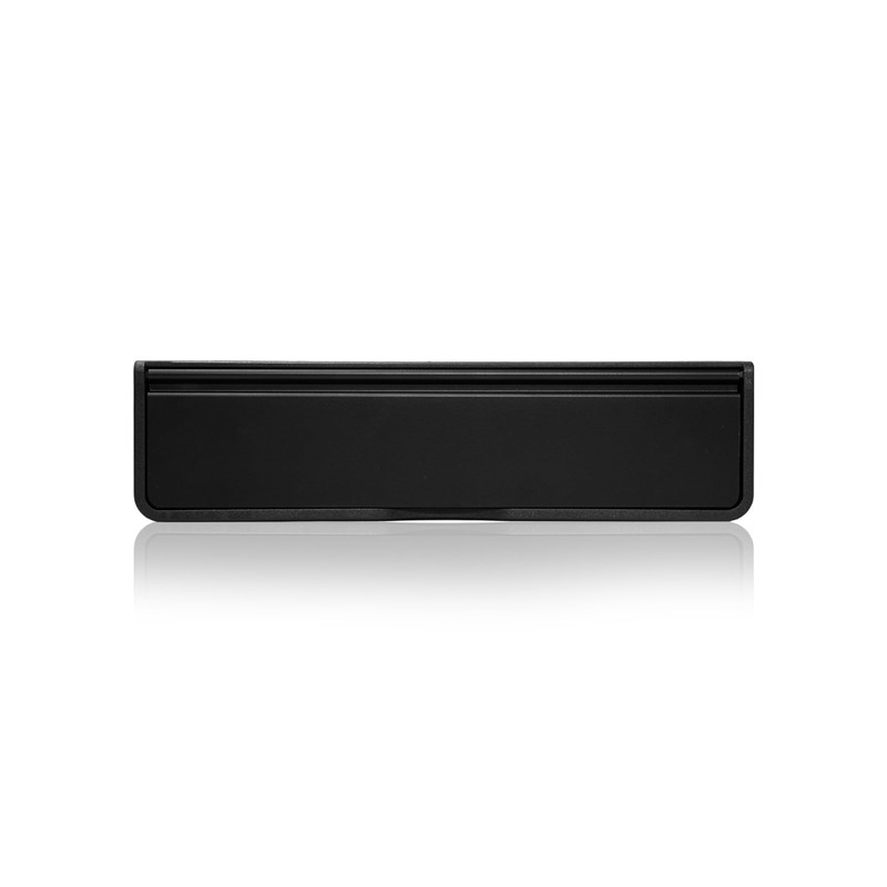 Xfort MailPlate Luxe 12" Letterplate Matt Black, Premium Draught Proof