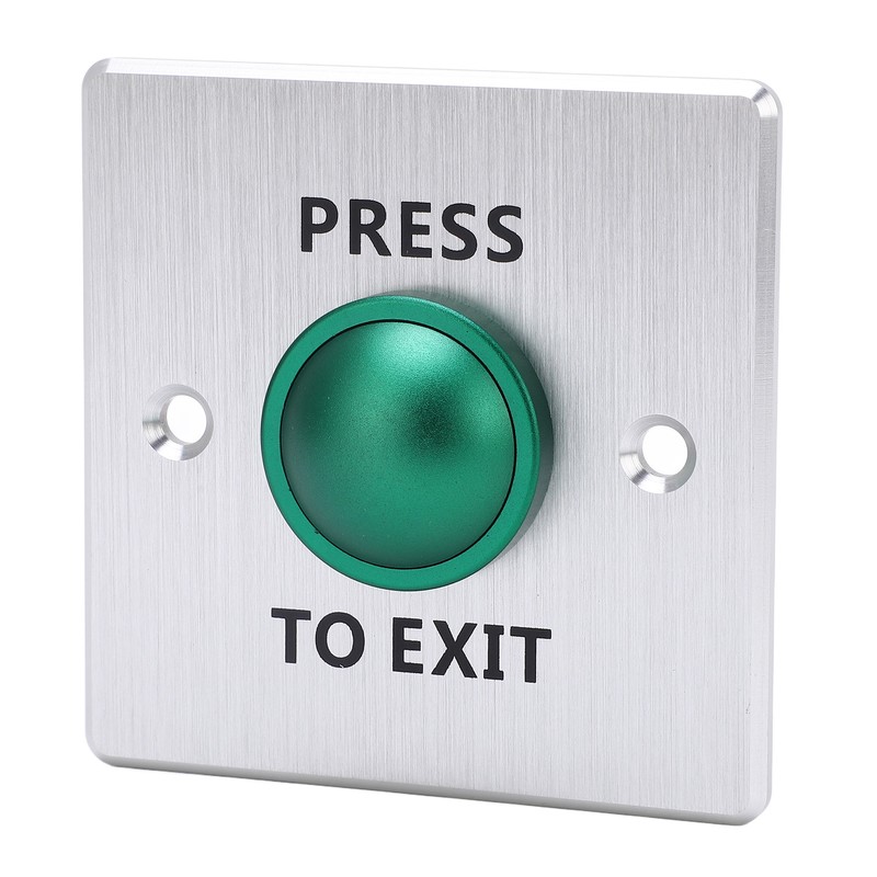 Door Release Button Stainless Steel 12‑24V Push to Exit NO