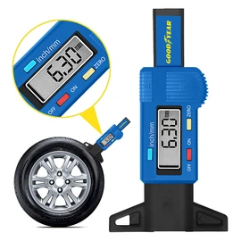 Goodyear Digital Tyre Tread Depth Gauge Measuring Tool Car Van Trucks MOT Compliant