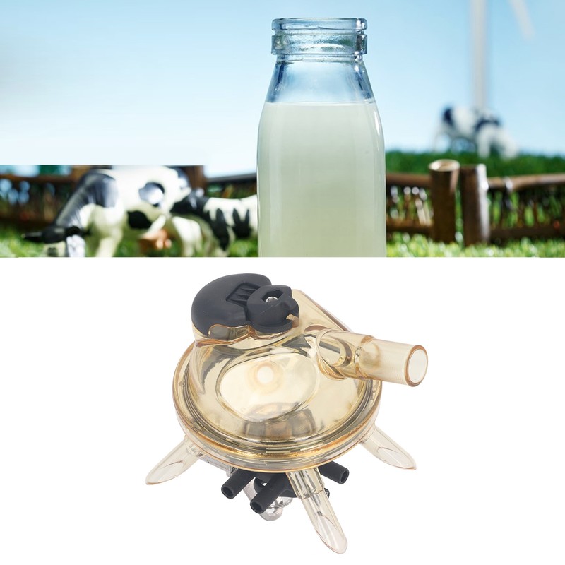 Milking Claw Transparent Cover Stainless Steel Base 380cc Milk Collector