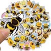 50PCS Cute Bee Sticker Pack – Kawaii Cartoon Bee, Honey,