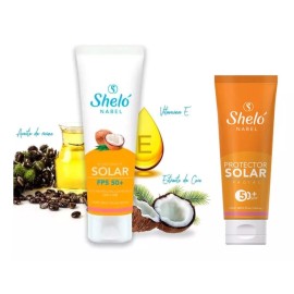 Sheló Nabel Bloqueador Solar, Protector Solar Facial 50+ Coco Sheló Nabe