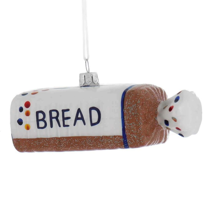 Cody Foster Loaf of White Bread Glass Ornament 4 3/8