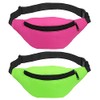 PATIKIL 80s Riñonera para Mujer, 2 Paquete Ajustable Riñonera Bolso
