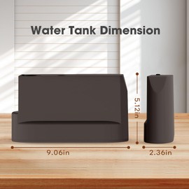 Newbealer Detachable Water Tank 1.2L, Replacement Part Only for Steamer NB318A, Reusable Accessory (Brown)