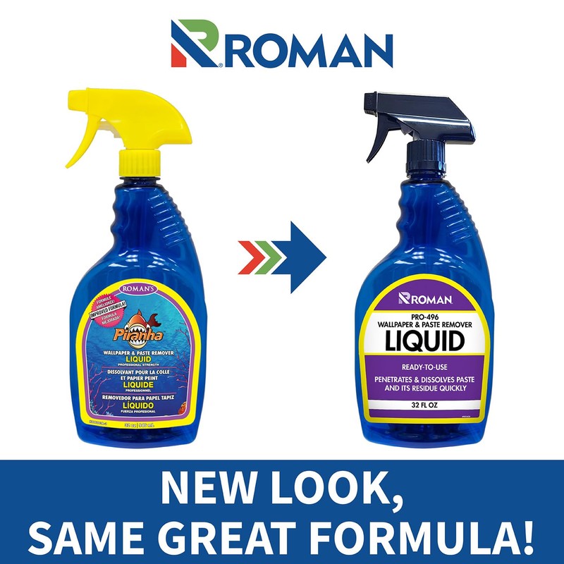 Roman Wallpaper Remover Liquid Spray, Contractor Strength Wallpaper Stripper and