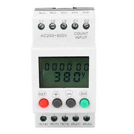 JFY-5-1 Over Under Voltage Phase Failure LCD Display Protector 3 Phase Voltage Monitor Relay