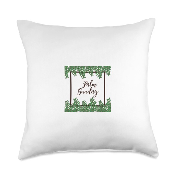 Palm Sunday Throw Pillow, 18x18, Multicolor