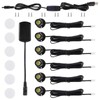 DEDC 6pcs Mini LED Spot Lights, 1W 5V 3000K Under