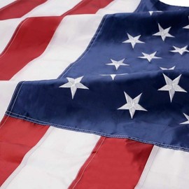 Premium Wire 3x5 ft US American Flag Heavy Duty Embroidered Stars Sewn Stripes Grommets Nylon