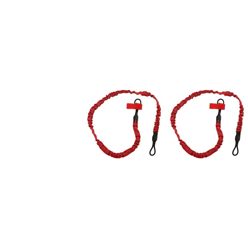 2Pcs Kayak Paddle Leash Nylon Rubber Corrosion Resistant Stretchable Anti