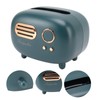 Dpofirs Retro Green Radio Shaped Facial Tissue Box Holder