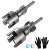 Lyreh 2pcs Integrated Internal & External Pipe Threading Tool, Steel