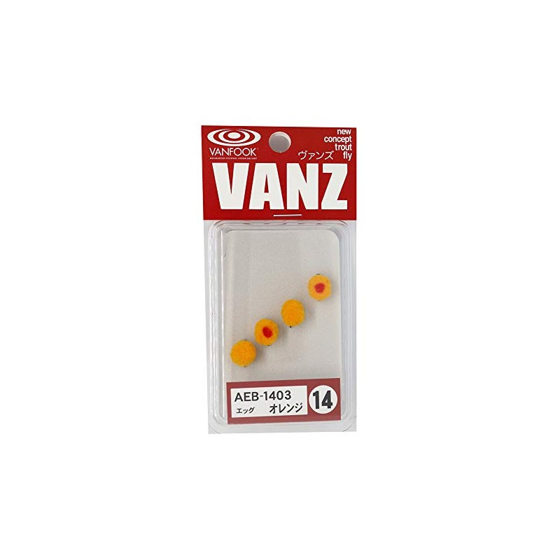 VANFOOK Area Fly AEB-1403 Egg Ball #14 Orange & Orange