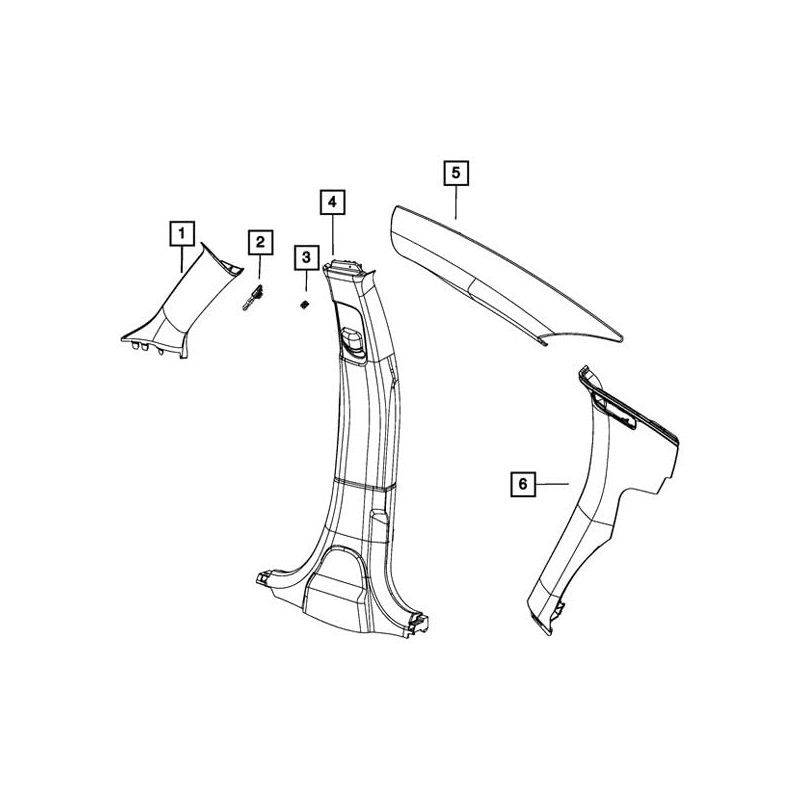 C Pillar Inner Panel, Left