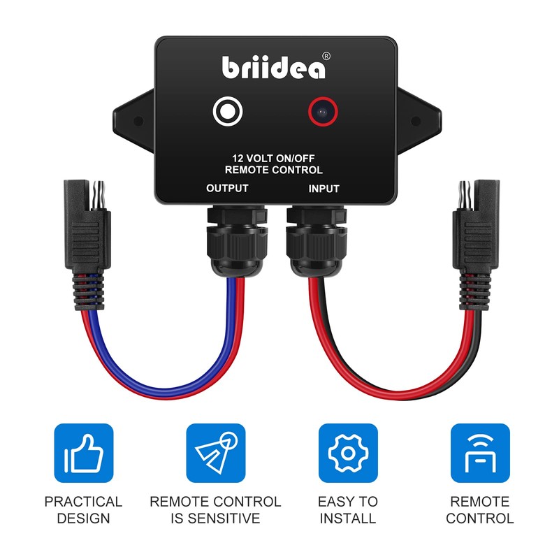 Briidea 12 Volt Wireless Remote Control Switch for Agricultural Sprayers,