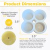 Silicone Tealight Candle Mold - Makes 4 x Tea Light