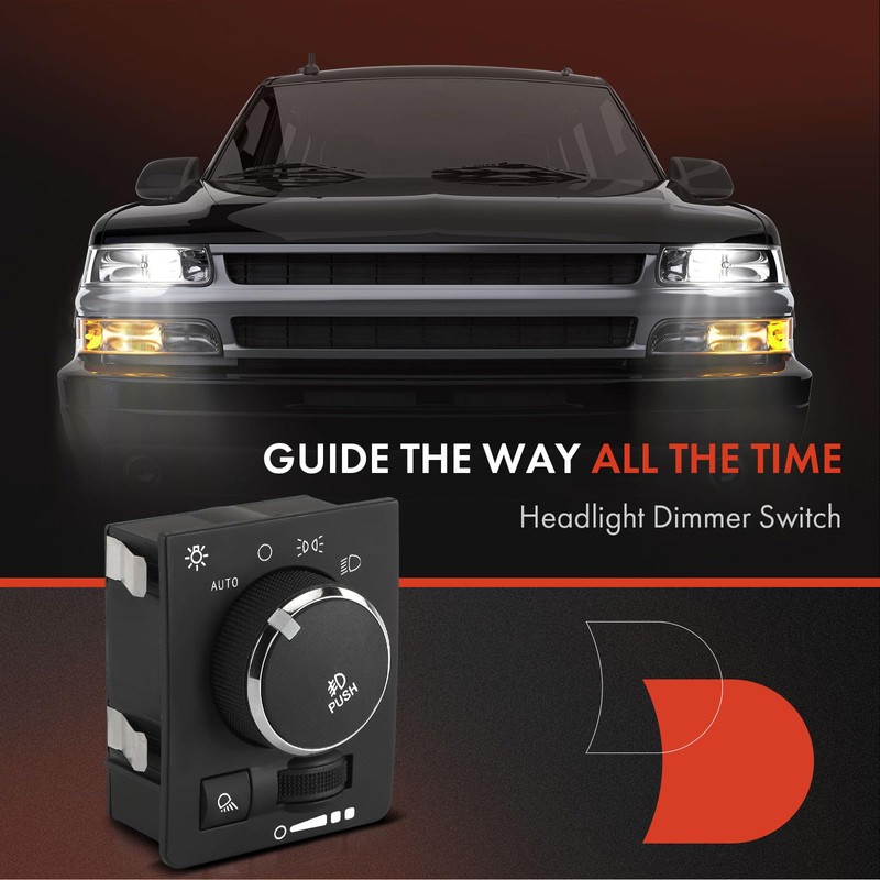 A-Premium Headlight Switch Instrument Panel Headlamp Dimmer Switch Compatible with